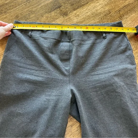 Quince Ultra-Stretch Ponte Bootcut Pants Charcoal Flare XL - Picture 9 of 11